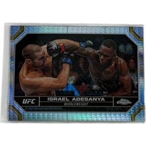 Israel Adesanya 2024 Topps Chrome UFC Prism Refractor #81